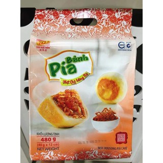 Bánh pía kim sa bắp đậu đỏ chà bông trứng muối Tân Huê viên mẫu mới 2020