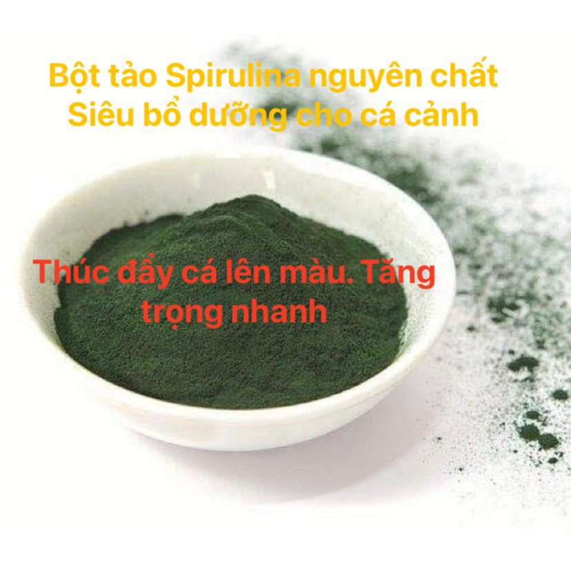 Bột tảo Spirulina cho cá - túi 100g