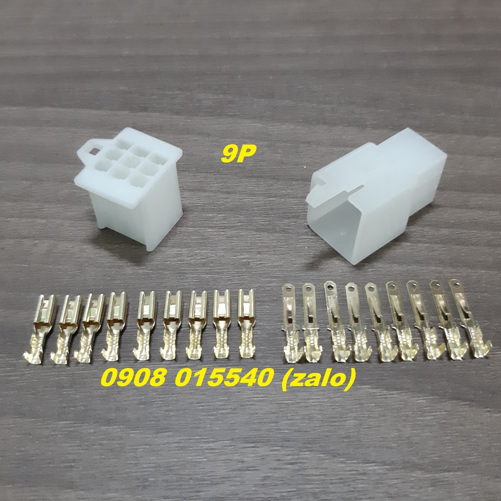 [Vin Store] - (10 bộ/ Bịch) Jack nhựa 9P + Cos 2.8