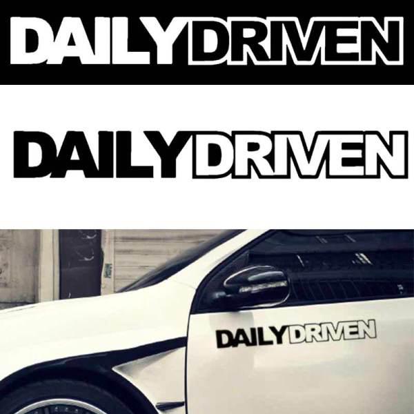 Decal dán trang trí " Daily Driven " cho xe hơi