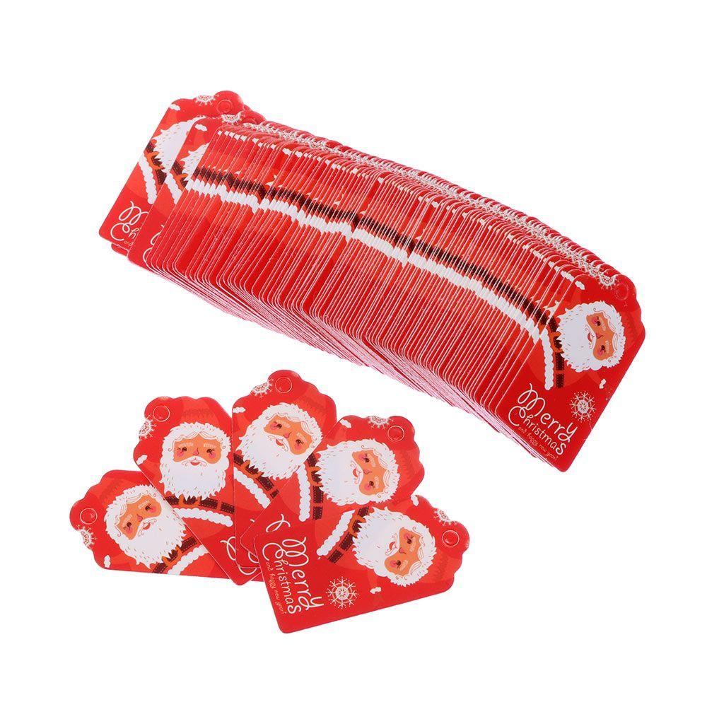 Set 100 Thẻ Giấy Kraft Trang Trí Giáng Sinh