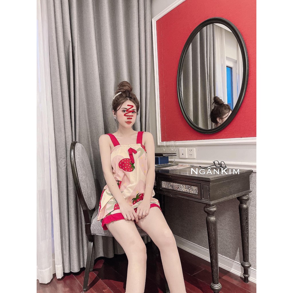 [Mã FAMAYWA giảm 10K đơn 50K] Bộ Ngủ 2 Dây Hoa Quả Siêu Dễ Thương | BigBuy360 - bigbuy360.vn