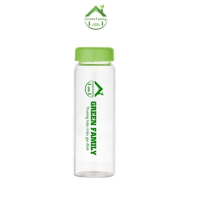 Bình nước nhựa Green Family an toàn, trẻ trung, năng động, tiện lợi mang theo mọi nơi - chai 500ml phù hợp mọi đối tượng