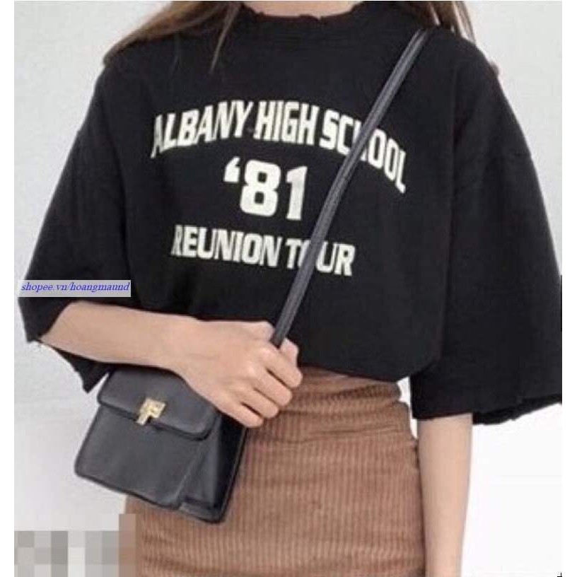 Áo thun tay lỡ Albany số 81 MVA1201