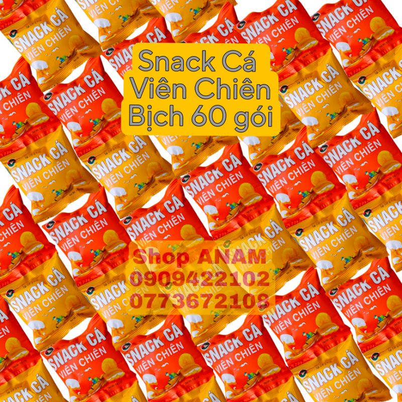 Snack Cá Viên Chiên ( 1 bịch 60 gói)