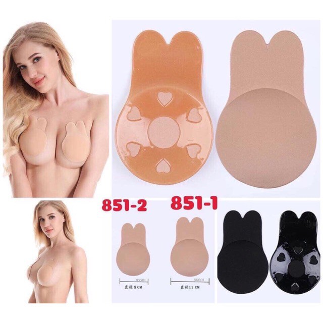 [BAO RẺ] [1 đôi] Miếng dán nâng ngực hình tai thỏ loại 1 dùng nhiều lần