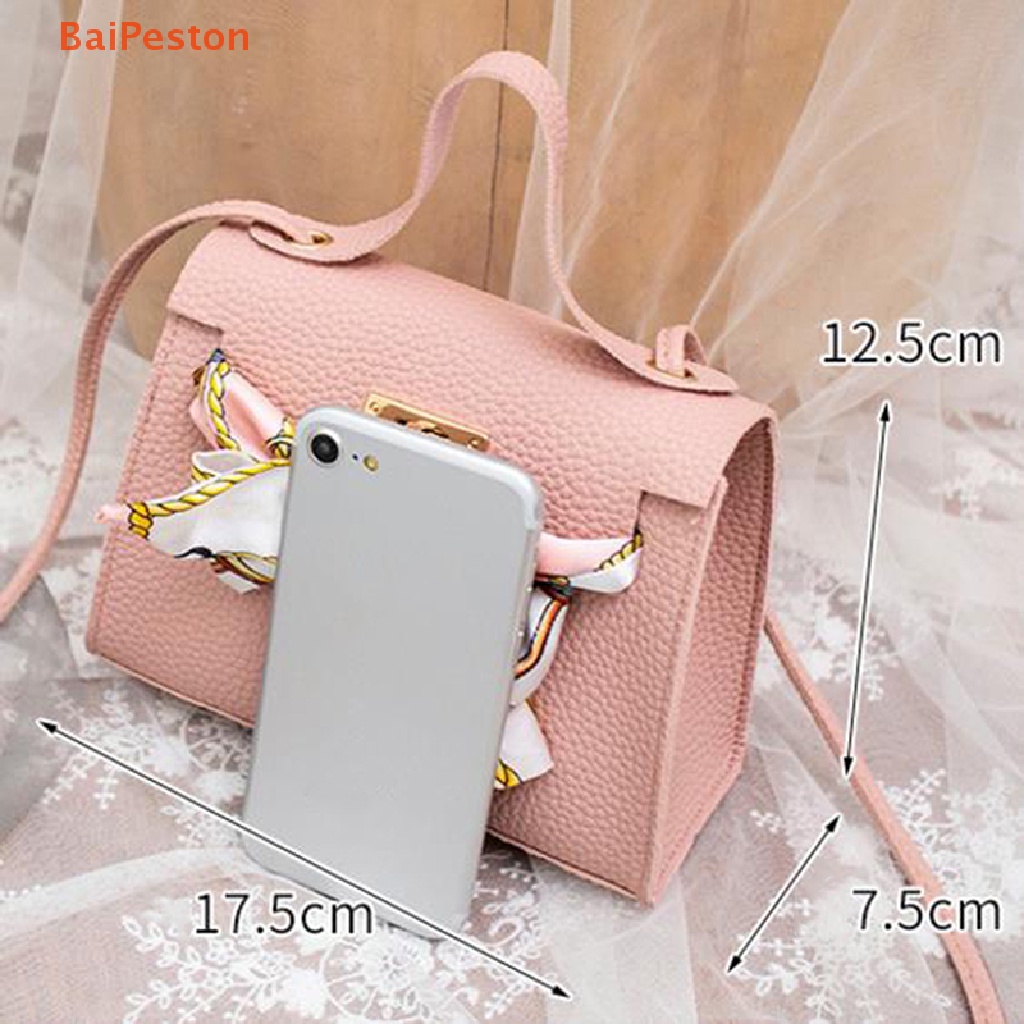 Túi Xách Đeo Chéo Hình Vuông Kèm Khăn Choàng Cổ Thời Trang Du Lịch Cho Nữ