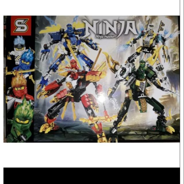 Lắp ráp 1 hộp LegoNinja Hiệp sĩ 7015 có trên 210 chi tiết bằng nhựa rất đẹp