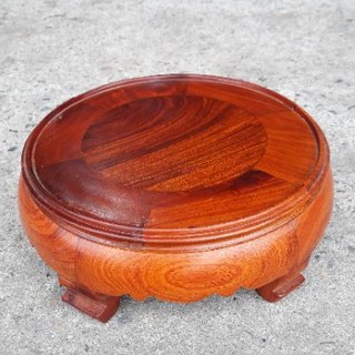 Kỷ tròn-đế chân tròn-Đế kê bát hương gỗ hương Cao 9cm