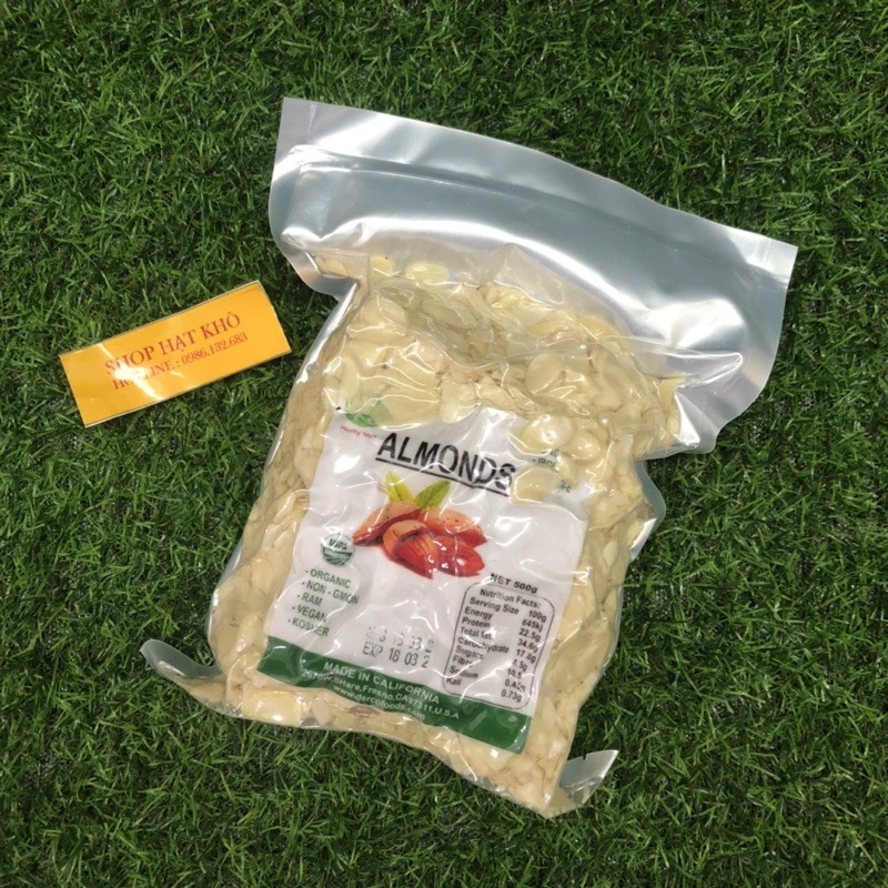 500g Hạnh Nhân Lát - Hạnh nhân lát Mỹ