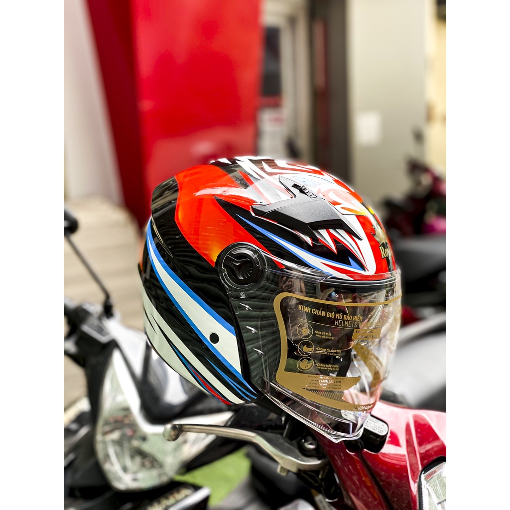 NÓN 3/4 2 KÍNH ROYAL M268 BẢN TIGE MỚI NHẤT 2022 CHÍNH HÃNG