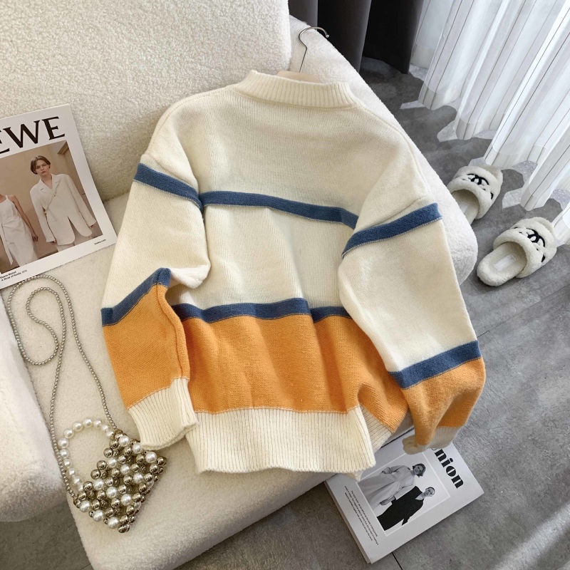 Áo sweater Dệt Kim Mềm Mại Dáng Rộng Thời Trang Thu Đông Dành Cho Nữ