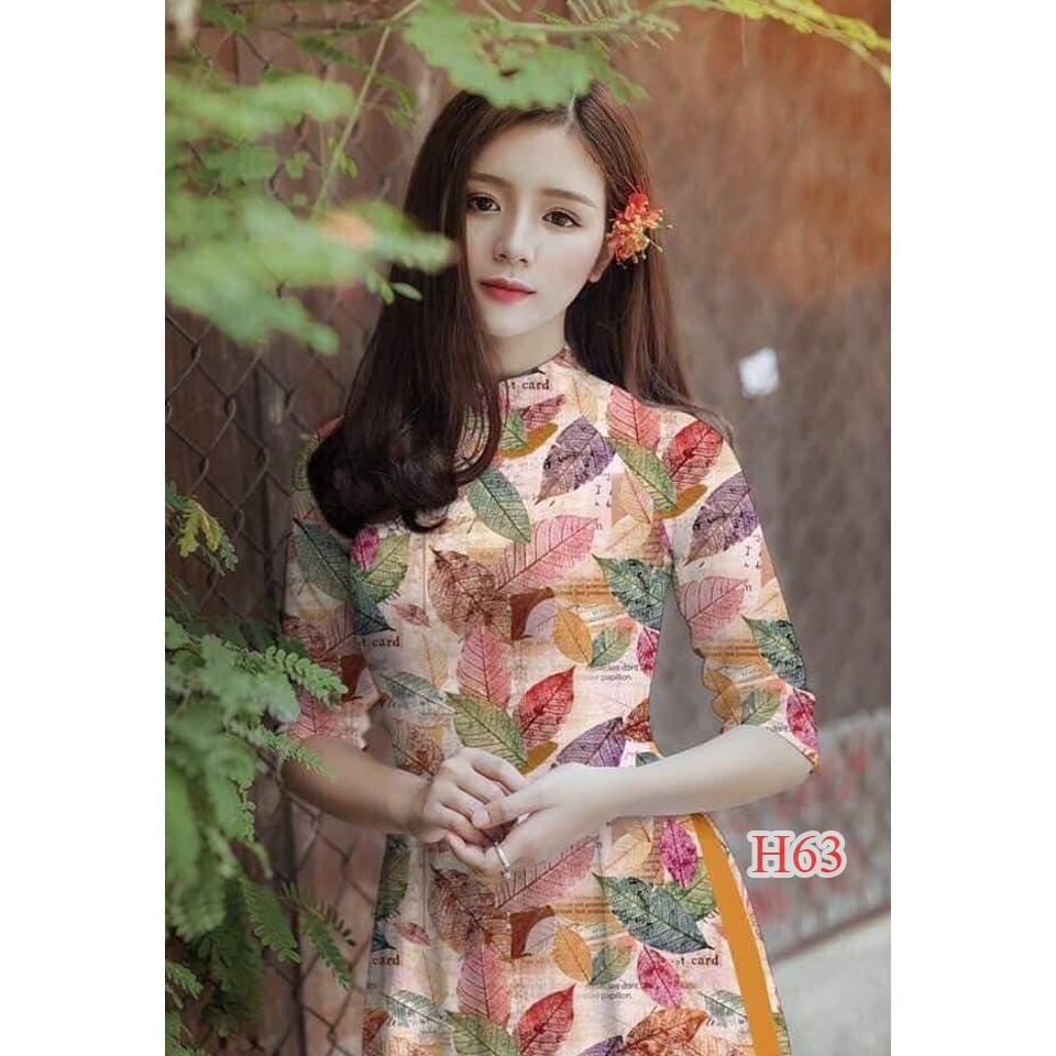 Áo Dài In 3D Đẹp - Hà Thành /Áo Dài Truyền Thống - Mã H63