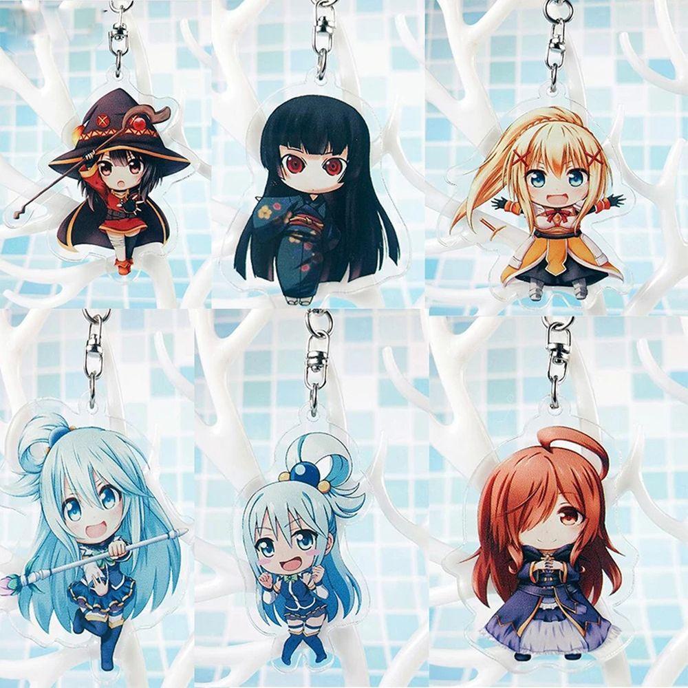 Móc Khóa Acrylic Hình Nhân Vật Hoạt Hình Megumin Sáng Tạo