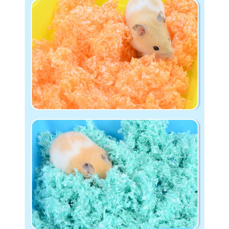 [Dùng Thử] Giấy Lót Chuồng Happy Chuyên Dụng Cho Hamster, Sóc Nhím Túi 50g - iPet Shop
