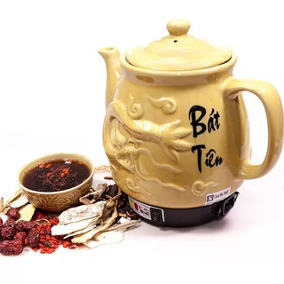 Ấm sắc thuốc trường thọ bát tiên rồng 3,2l