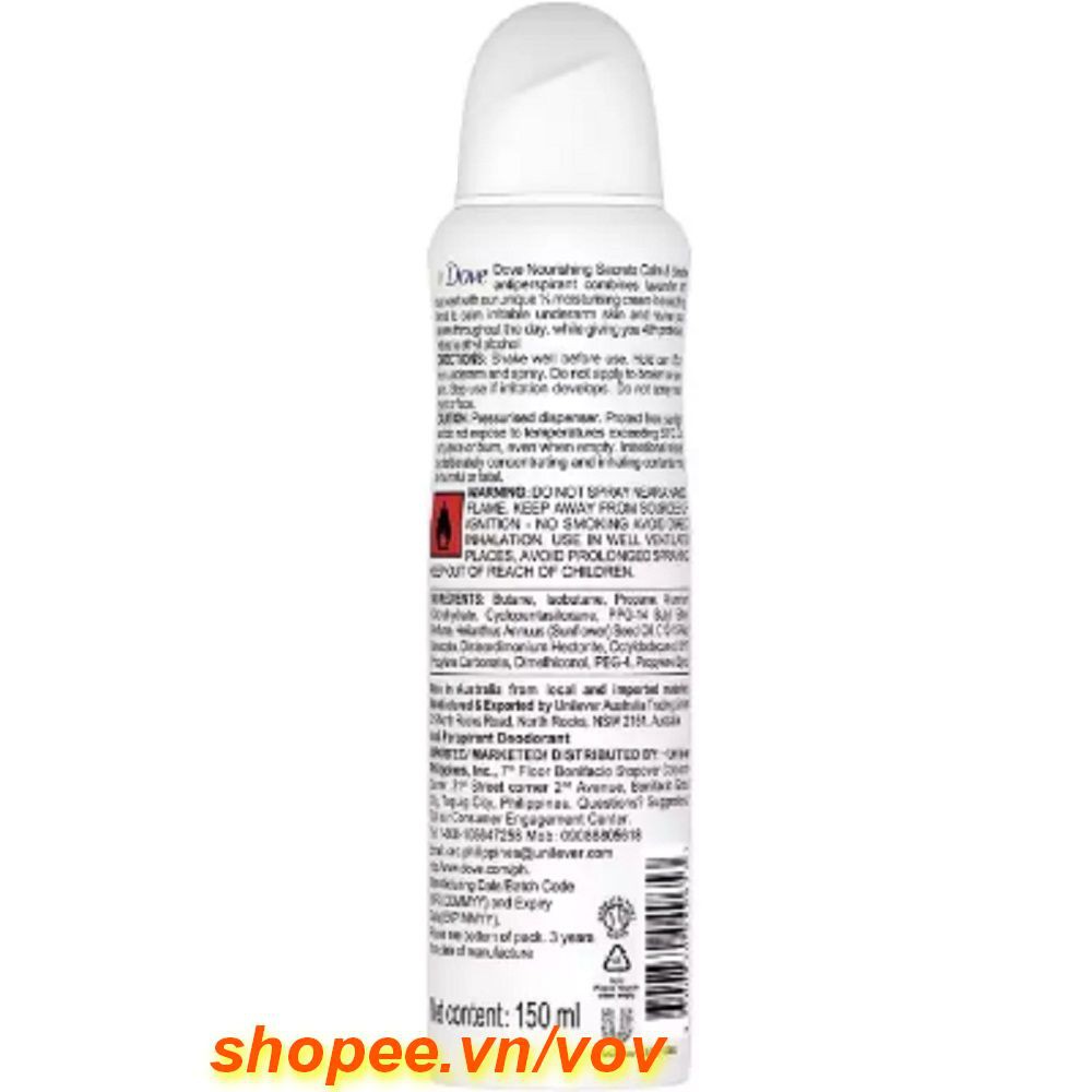 Khử Mùi Nữ 150Ml Dove Nourishing Secrets, Vov Cung Cấp & Bảo Trợ.