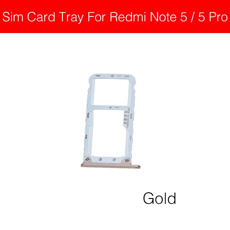 Khay Đựng Thẻ Sim Thay Thế Cho Xiaomi Redmi Hongmi Red Rice Note 5 5a 5 Pro