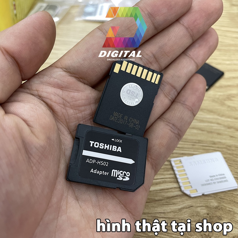 Adapter Thẻ Nhớ Toshiba Chuyển Đổi Thẻ Nhớ Micro SD Sang Thẻ Nhớ SD Chính Hãng