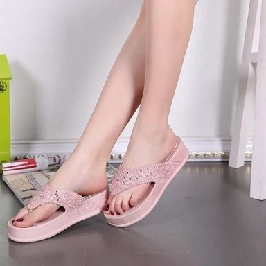 Dép Tông Xỏ Ngón Đế Cao Đính Đá , Dép Kẹp Nữ Đính Đá QUẢNG CHÂU Siêu Đẹp Đi Chơi, Đi biển, Du lịch...