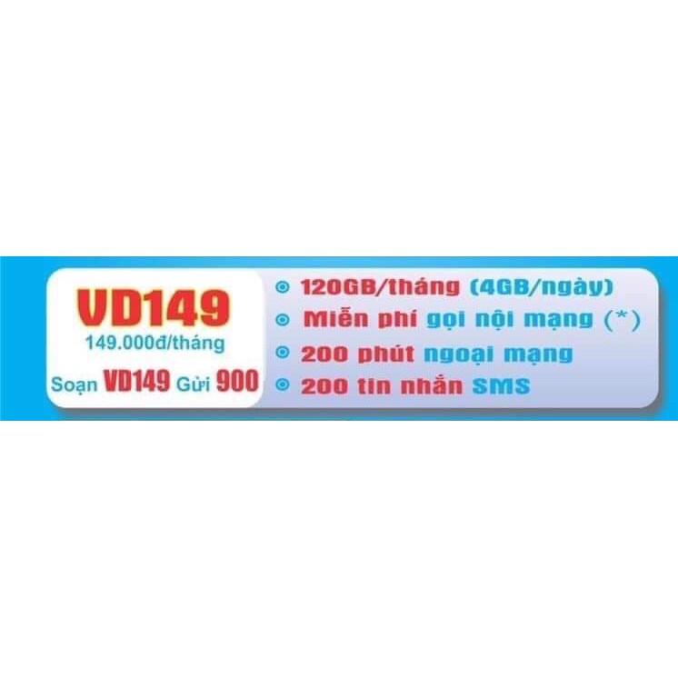 Sim vinaphone Hổ trợ đăng kí gói VD149,Chọn sim đẹp tam hoa,ghánh,tiến..