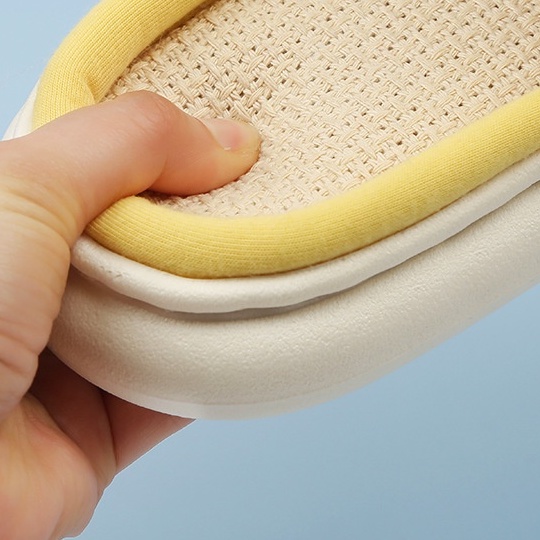 Dép Cotton Lanh Đế Mềm Chống Trượt Thoáng Khí Cho Nữ