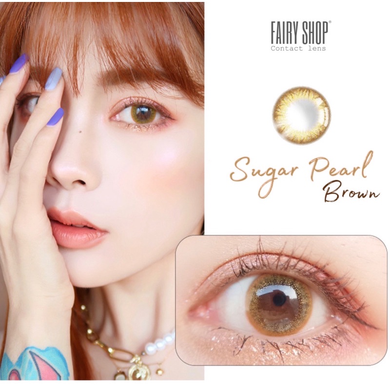 Kính Áp tròng Polar Brown 14.0mm PNB Brown - Kính Áp Tròng FAIRY SHOP CONTACT LENS độ cận 0 đến 8