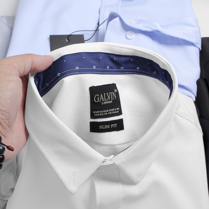 Sơ mi nam Galvin cotton basic co giãn 4 chiều , áo sơ mi công sở - Leo Vatino | BigBuy360 - bigbuy360.vn