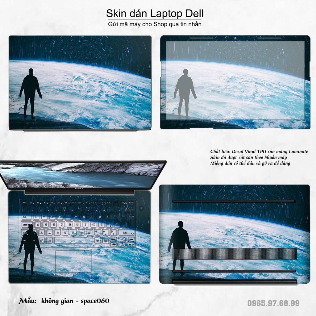 Skin dán Laptop Dell in hình không gian _nhiều mẫu 10 (inbox mã máy cho Shop)