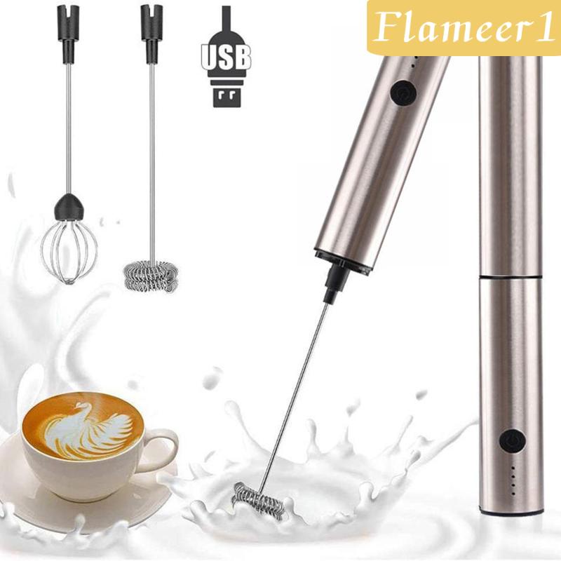Máy Đánh Bọt Sữa Protable Flameame1 Sử Dụng Pin Có Thể Sạc Lại Cho Nhà Bếp