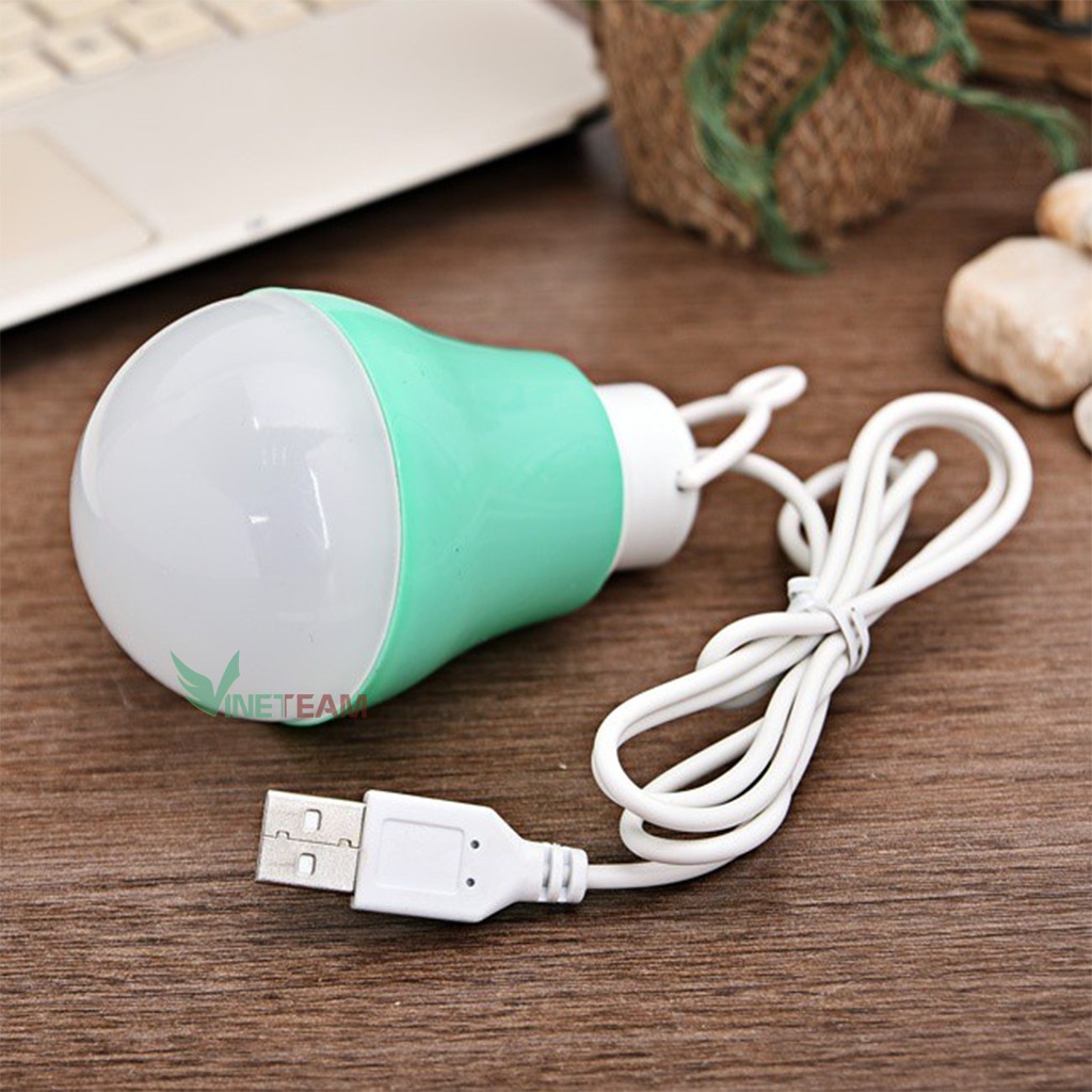 Bóng Đèn Led Bulb USB siêu sáng công suất 5W ( Ánh sáng Trắng )dùng cắm trại ,trang trí nhà cửa,cửa hàng...