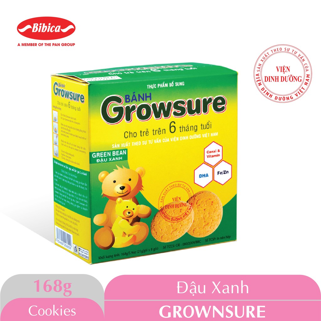 Bánh Ăn Dặm Growsure 168g Bibica | BigBuy360 - bigbuy360.vn