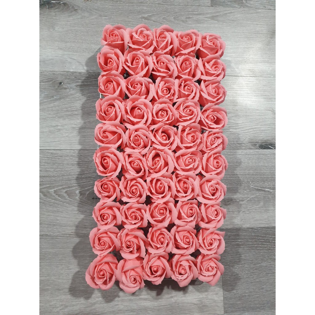 hộp hoa hồng sáp 50 bông tone hồng