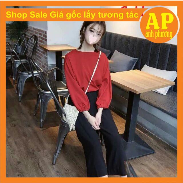 Áo chun tay chất da cá có ảnh thật form thụng | BigBuy360 - bigbuy360.vn