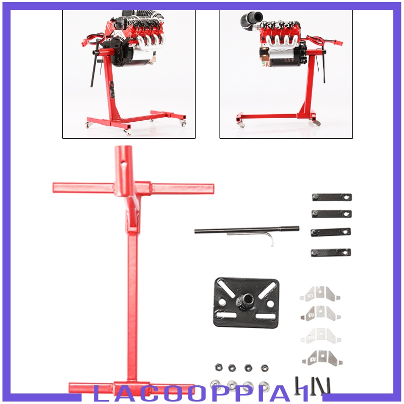 [LACOOPPIA1] Stainless Steel Engine Flip Rotary Repair Bracket Stand RC Accessories