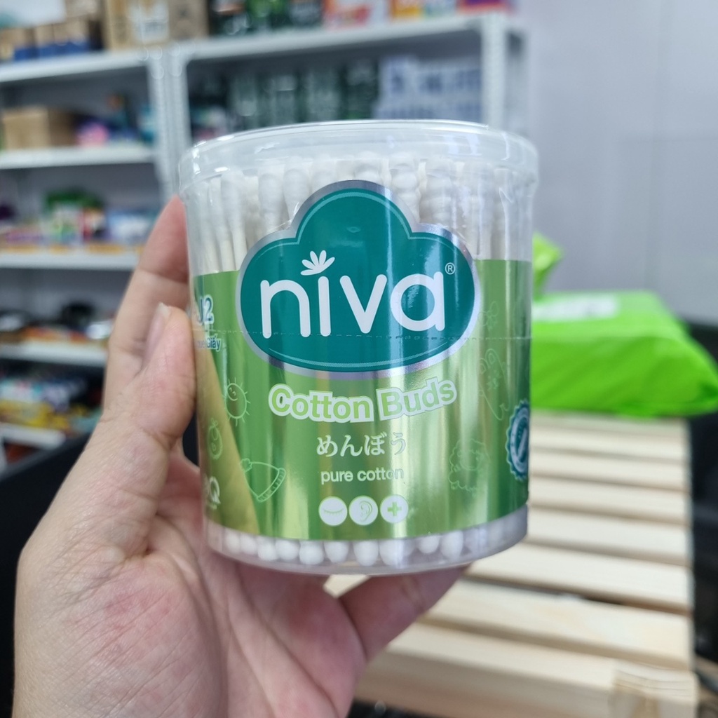 Tăm bông ngoái tai thân giấy LIPZO Niva Cotton Buds AJ2 (200 Que)