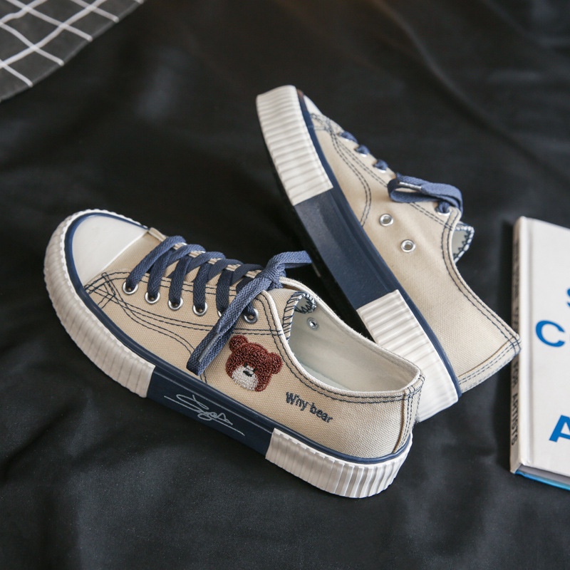 Thanh Lý Giày Đế Chữ Kí 3 Màu Đen Kem Tím