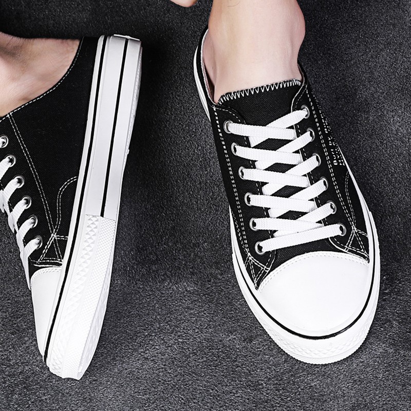 Giày Lười Vải Canvas Thiết Kế Năng Động Hợp Thời Trang Cho Nam | BigBuy360 - bigbuy360.vn