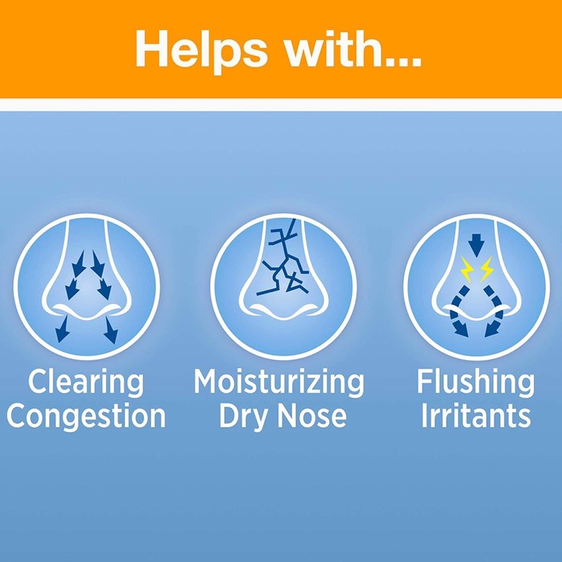🇺🇸 Chai xịt mũi chống dị ứng Simply Saline Nasal Mist dành cho cảm lạnh, hoặc cảm cúm và dị ứng mũi