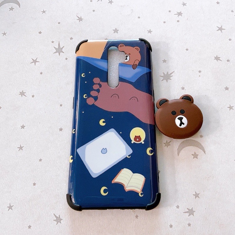 Ốp lưng idm Hàn Quốc kèm Pop Oppo A5 2020/ A9 2020/ A54 4G/ A74 4G/A95