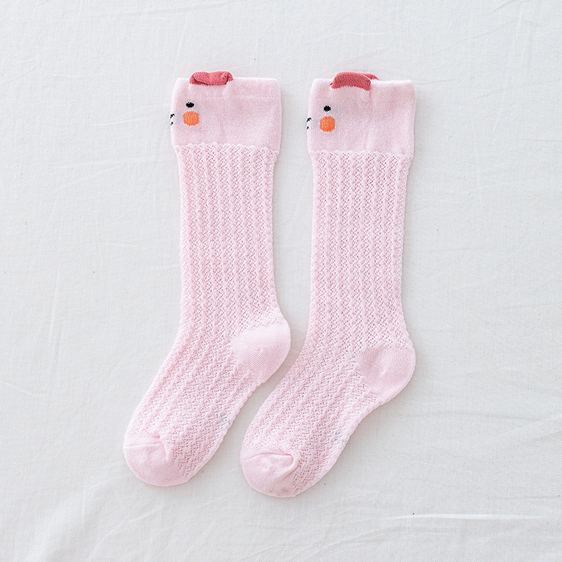 Đôi vớ dài qua gối quần tất cho bé，quần tất cho bé sơ sinh，Thích hợp cho bé trai và bé gái từ 0-3 tuổi，quần tất lưới cho bé，tất cho bé gái，tất cho bé sơ sinh，tất cho bé trai，Vớ Lưới Chống Muỗi Họa Tiết Hoạt Hình Dễ Thương Dàn