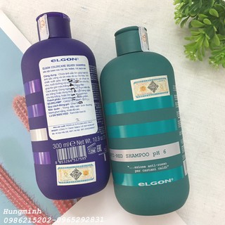 Dầu gội ELGON Tím và xanh dành cho tóc tẩy trắng 300ml
