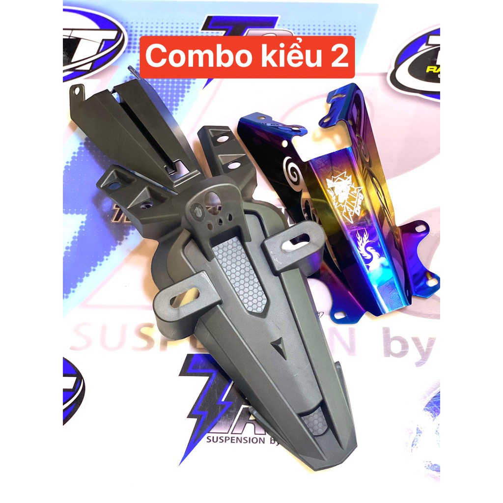 COMBO đuôi dè y15zr ex150 EXCITER 150  pass 7 màu kingdrag  4 ốc titanium gr5 6ly 2,5 phân