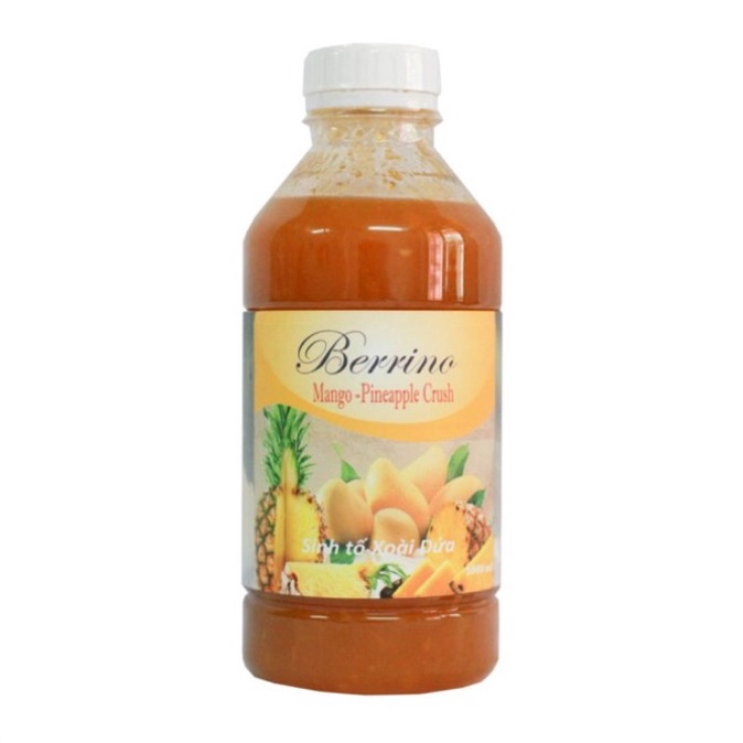 Mứt sinh tố Berrino Dứa/ Xoài chai 1L