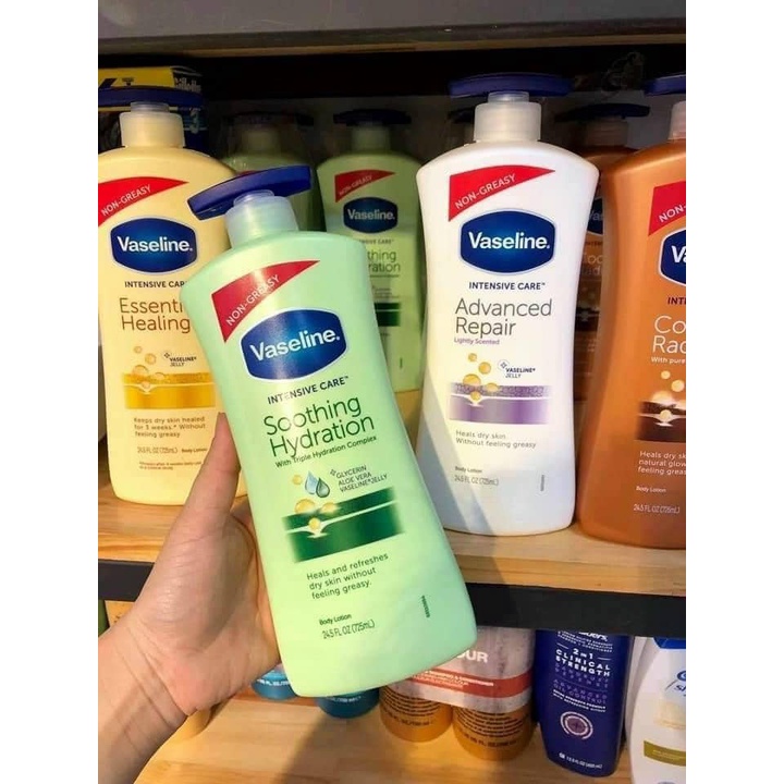 Sữa Dưỡng Thể Vaseline Intensive Care cocoaglow 725ml Mỹ