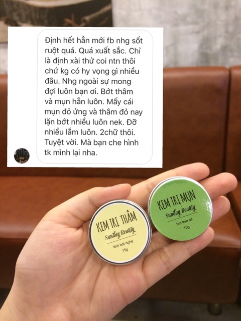 Combo kem thâm & mụn handmade Sunday Beauty