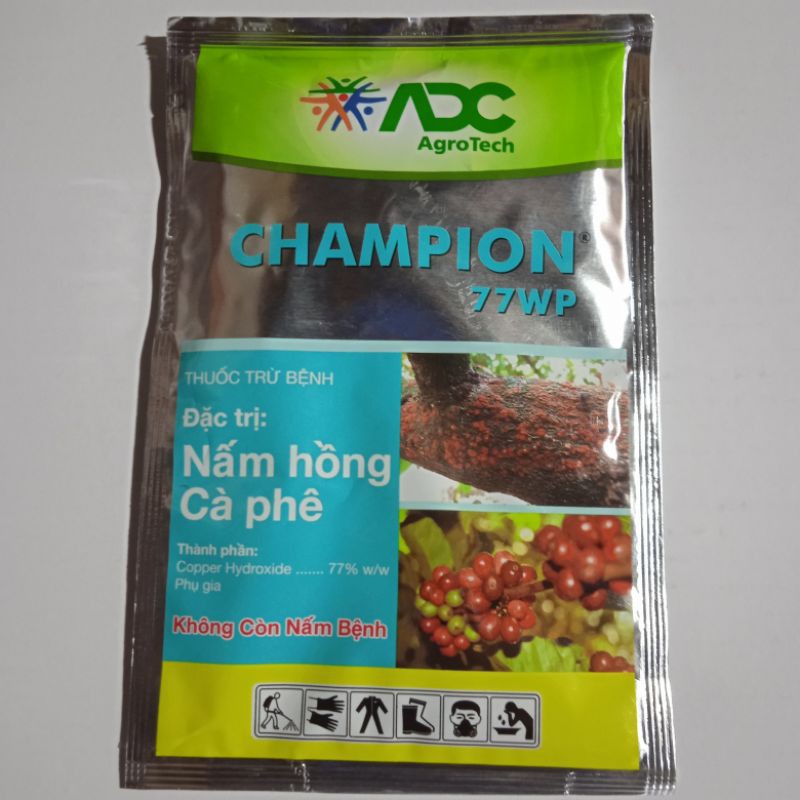Thuốc trừ bệnh Champion 77WP phòng trừ bệnh nắm hồng, gỉ sắt hại cây