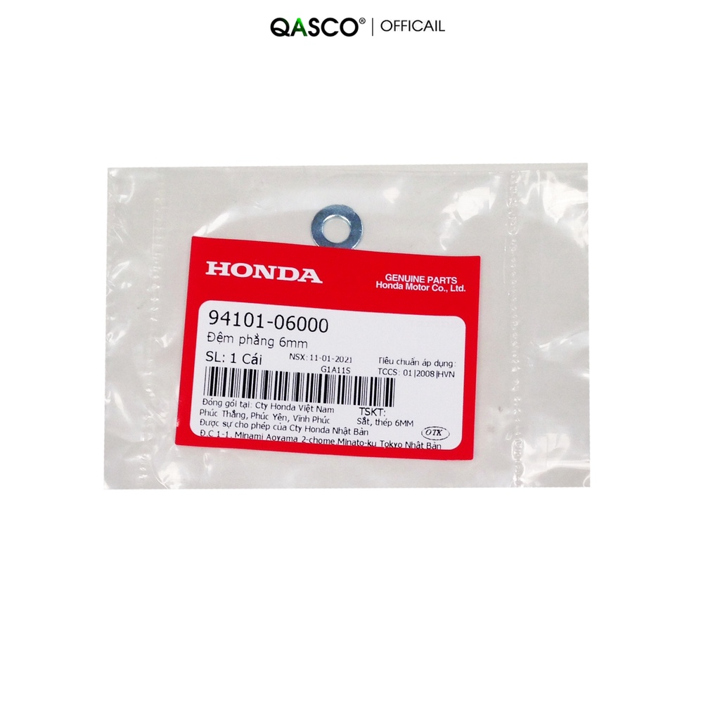 Đệm phẳng HONDA 6mm (9410106000)