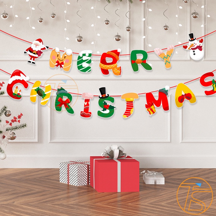 Dây Chữ Treo Trang Trí Noel, Merry Christmas Nhiều Mẫu Cho Dịp Giáng Sinh Chúc Mừng Năm Mới 2024