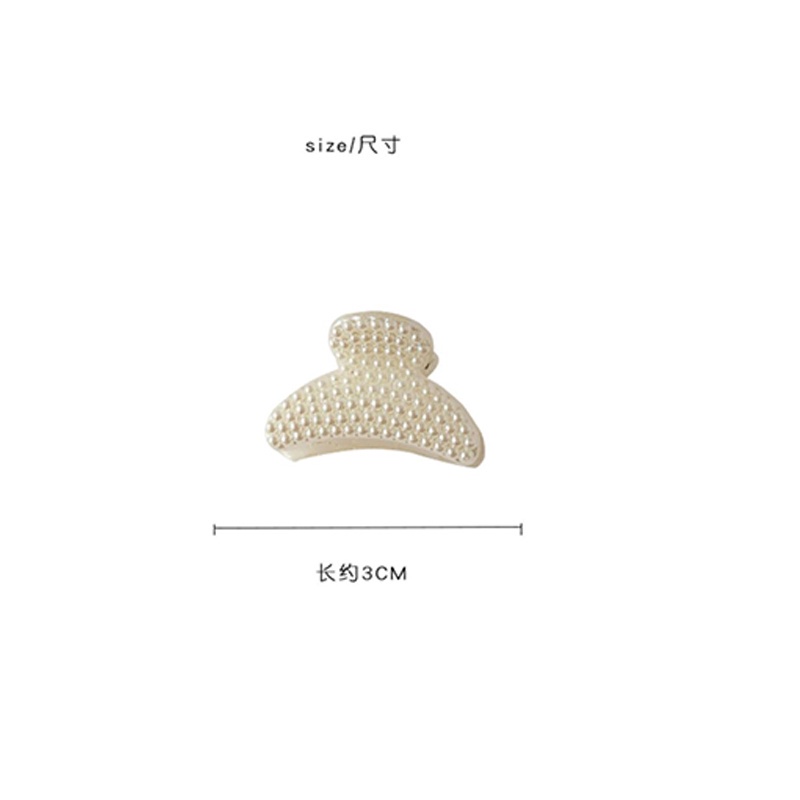 Kẹp Tóc / Kẹp Tóc Đuôi Ngựa Hình Vuông Nhỏ Đính Ngọc Trai Phong Cách Hàn Quốc Đơn Giản Thời Trang Cho Nữ